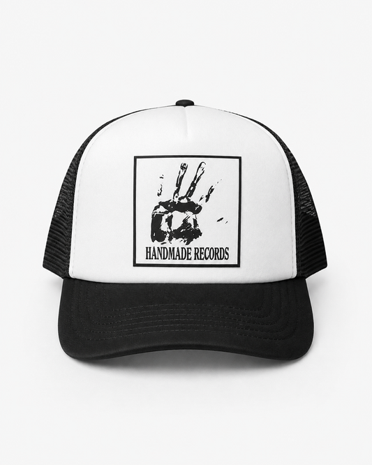 Handmade Records Trucker Cap [Logo Black w White Front]