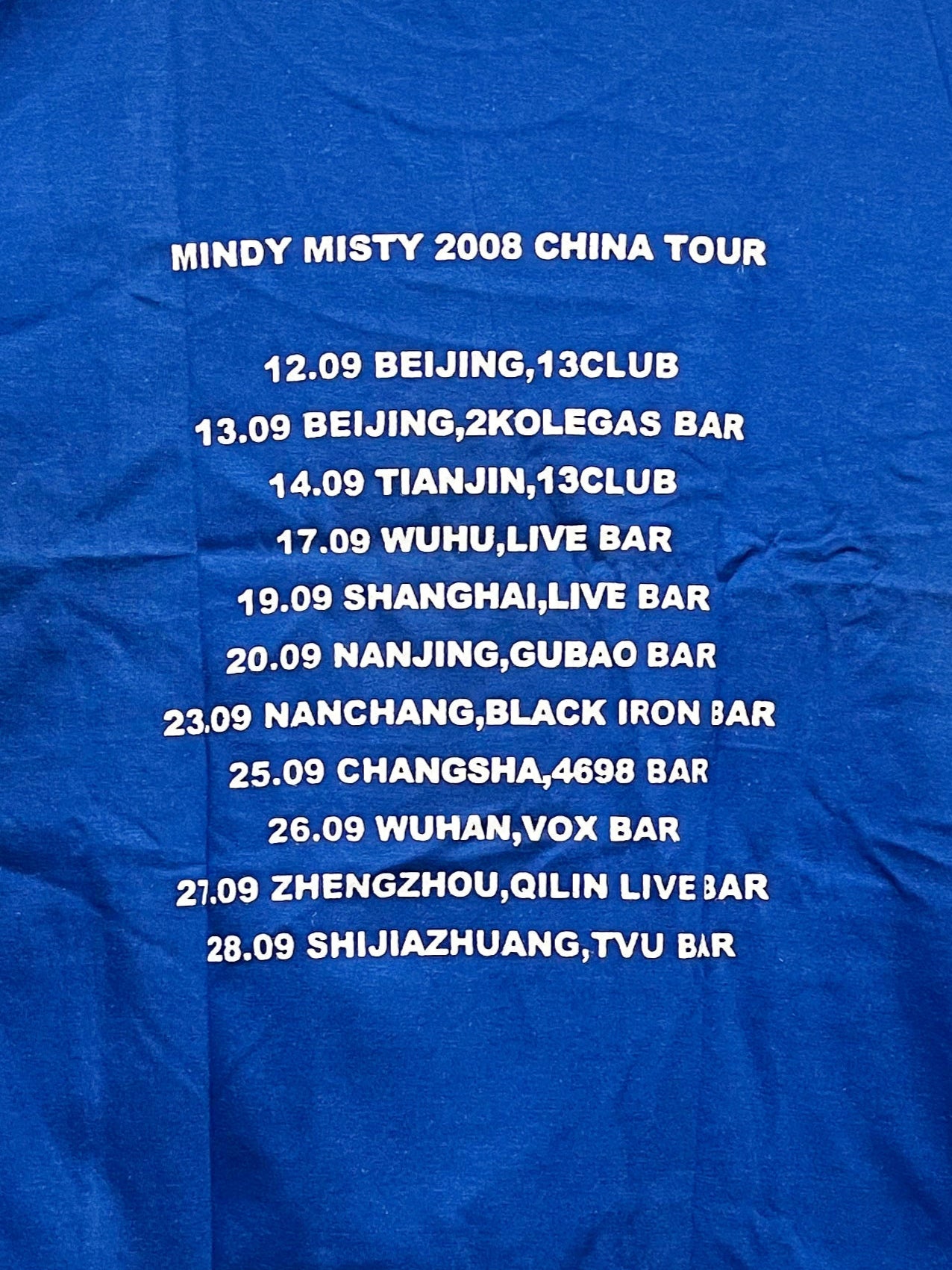 Mindy Misty - China-Tour [T-Shirt].
